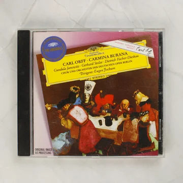 Carl Orff Carmina Burana CD előlapja normál CD-tokban