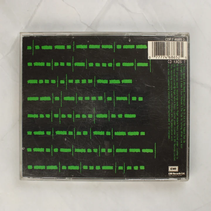 Roger Waters Radio KAOS CD hátoldala vonalkóddal