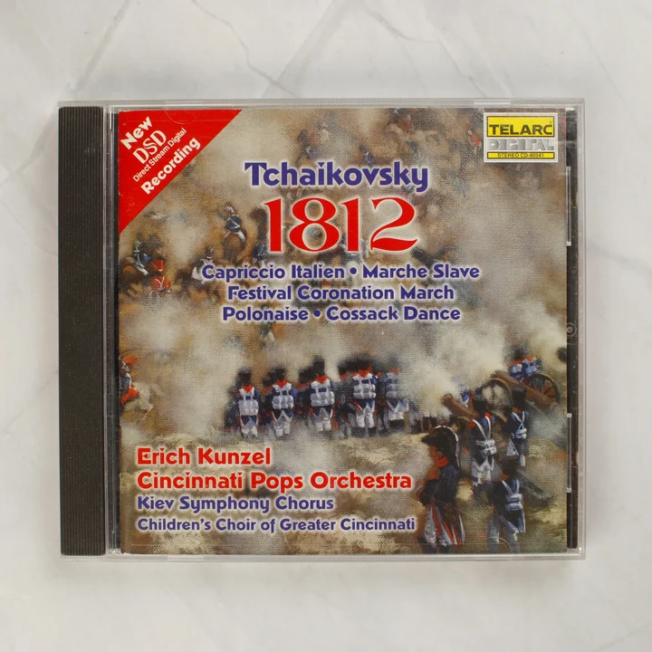 Tchaikovsky 1812 CD előlapja Erich Kunzel vezényletével