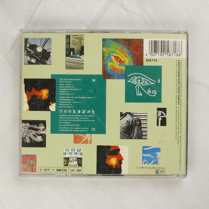 The Alan Parsons Project Eye in the Sky CD hátsó borítója