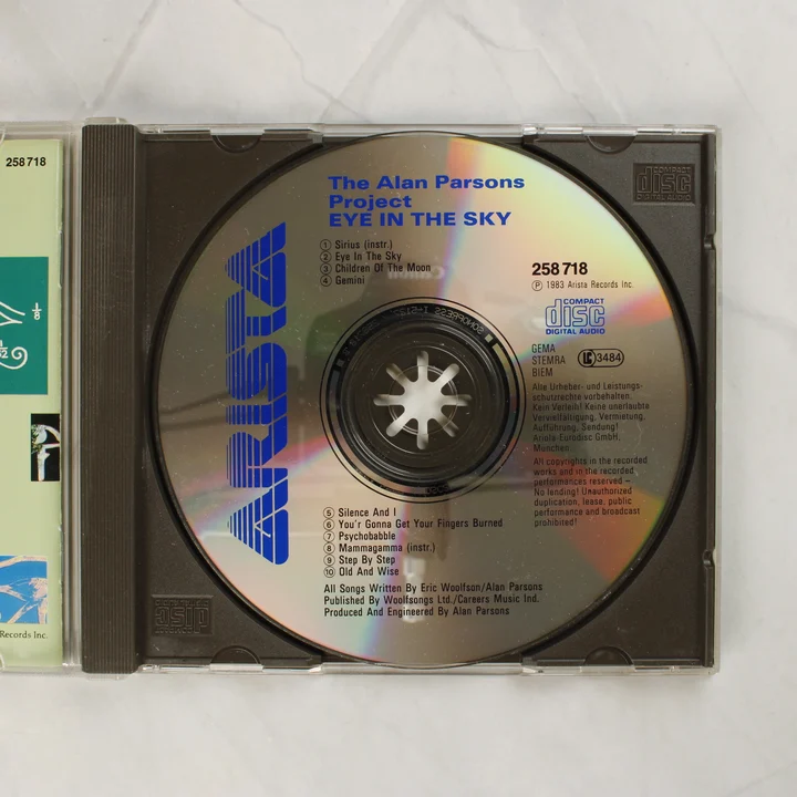 The Alan Parsons Project Eye in the Sky CD lemez a tokban