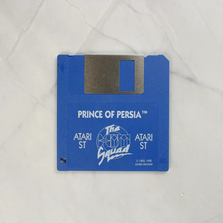 Prince of Persia floppy lemez Prince of Persia Atari ST kék floppy lemez