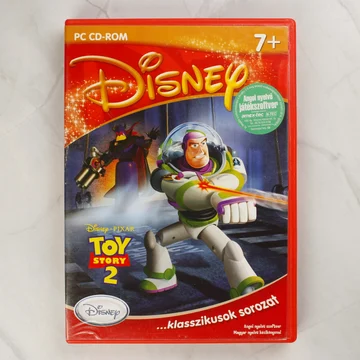 Toy Story 2 Action Game PC játék borítója piros tokban