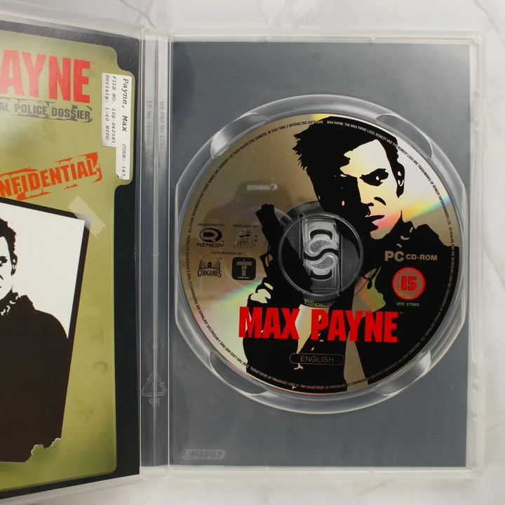 Max Payne PC játék lemez és füzet