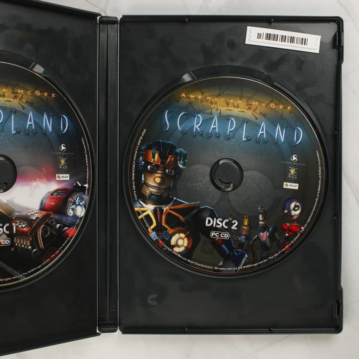 Scrapland videójáték második lemeze a tokban
