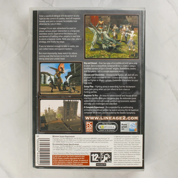 Lineage II The Chaotic Chronicle Deluxe PC játék hátlapja