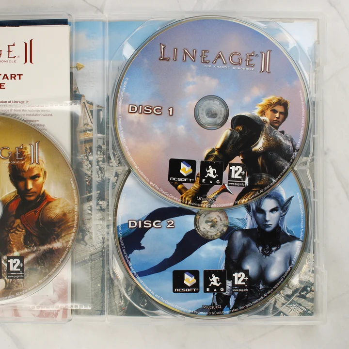 Lineage II Deluxe PC lemezek a tokban