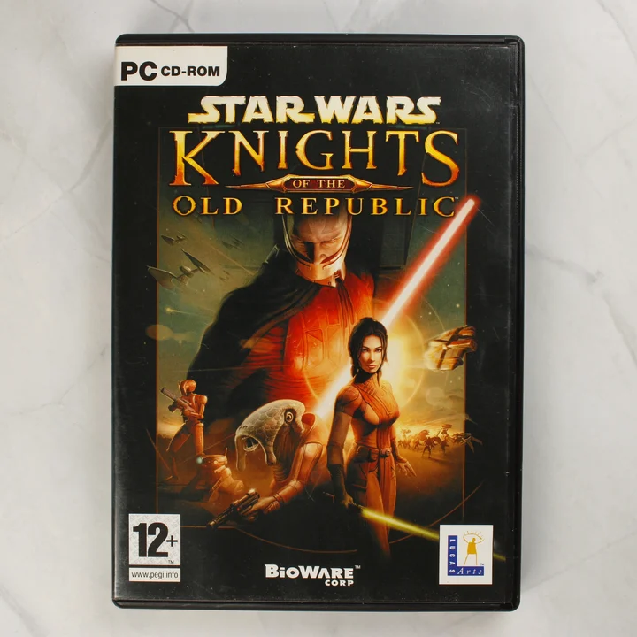 Star Wars KOTOR PC előlap Star Wars Knights of the Old Republic PC játék tok előlapja