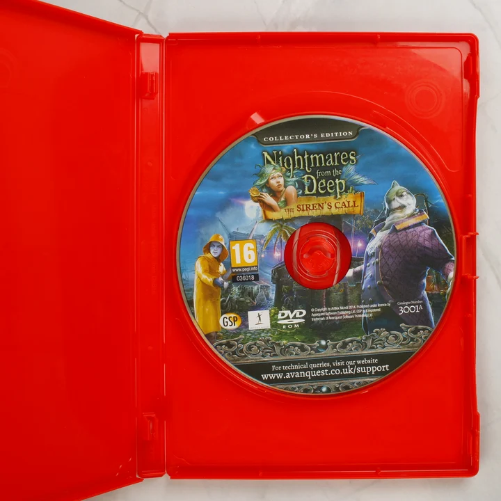 Nightmares from the Deep: The Siren's Call nyitott tok és lemez