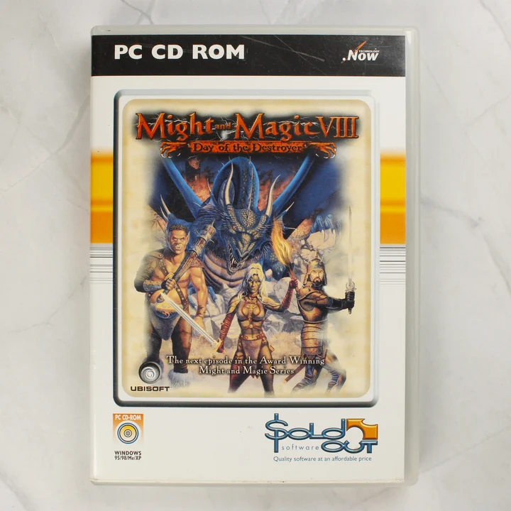 Might and Magic VIII PC előlap Might and Magic VIII Day of the Destroyer PC játék előlapja