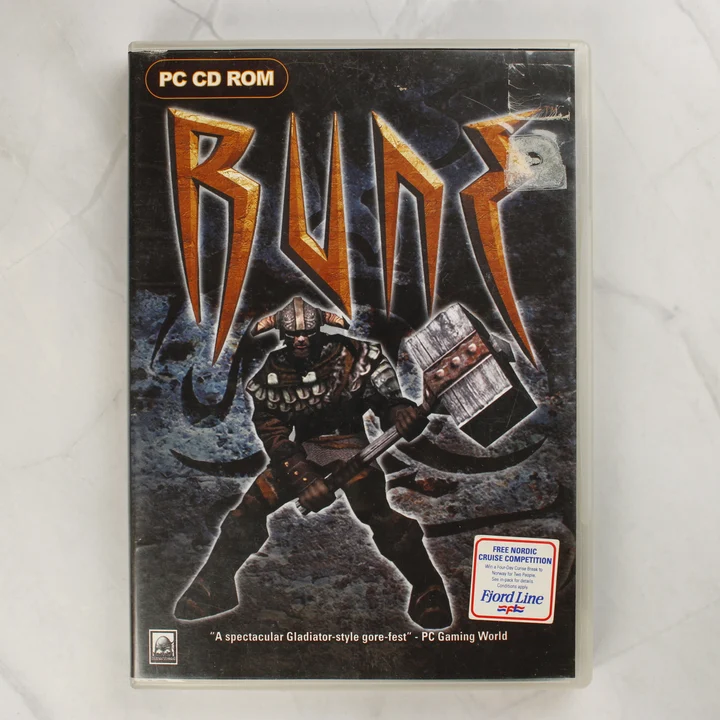 A Rune PC videójáték elülső borítója egy viking harcossal