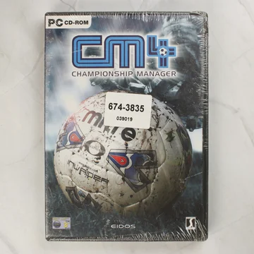 Championship Manager 4 PC játék előlapja gyári fóliában