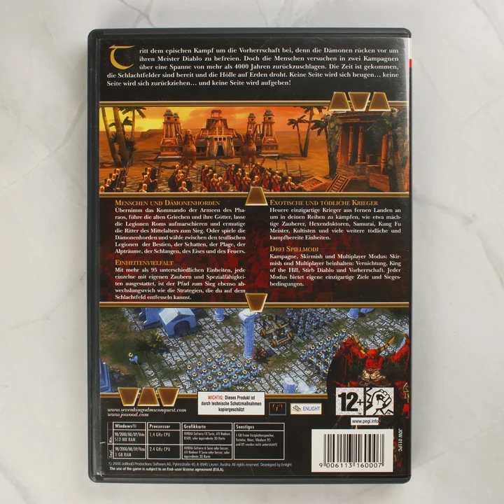 Seven Kingdoms Conquest PC játék hátlapja