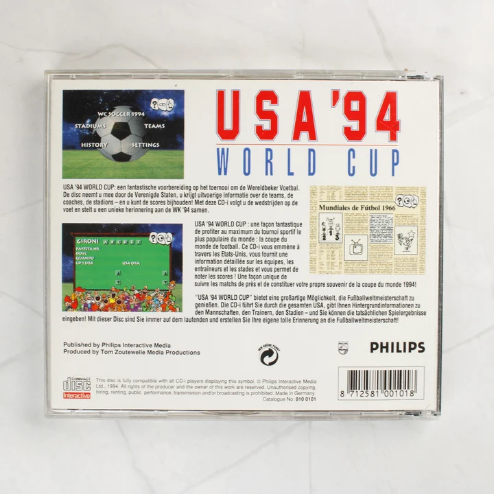 USA '94 World Cup CD-i játék hátlapja