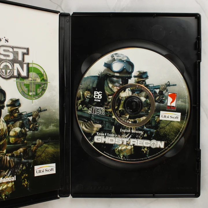 Tom Clancy's Ghost Recon Advanced Warfighter nyitott tok lemezzel és kézikönyvvel