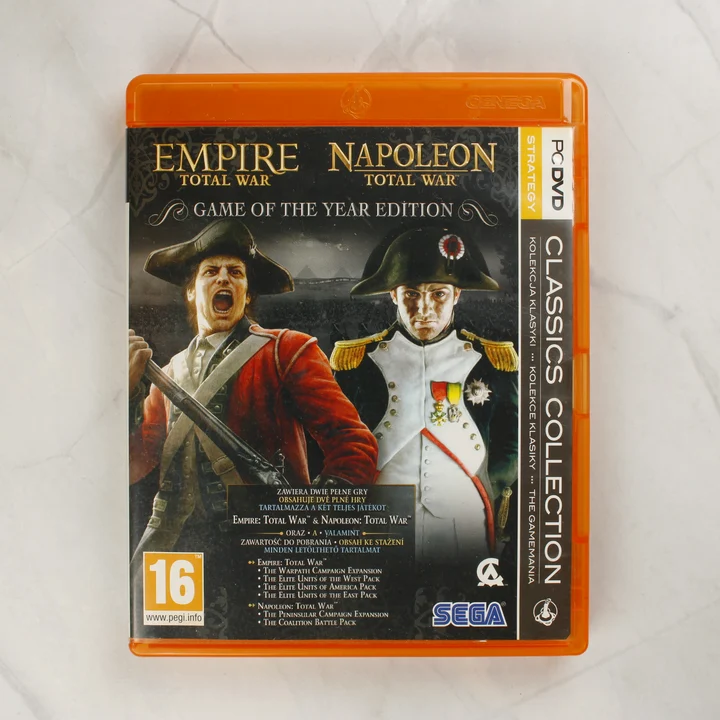 Empire és Napoleon Total War Classics Collection PC játék borítója