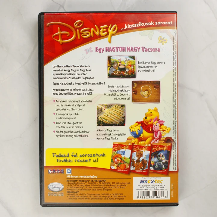 Disney Malacka, a hős PC játék hátoldala