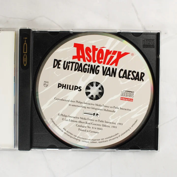 Asterix: De Uitdaging van Caesar Philips CD-i lemez a tokban