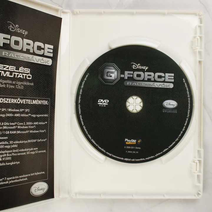 G-Force - Rágcsávók nyitott tok lemezzel és füzettel