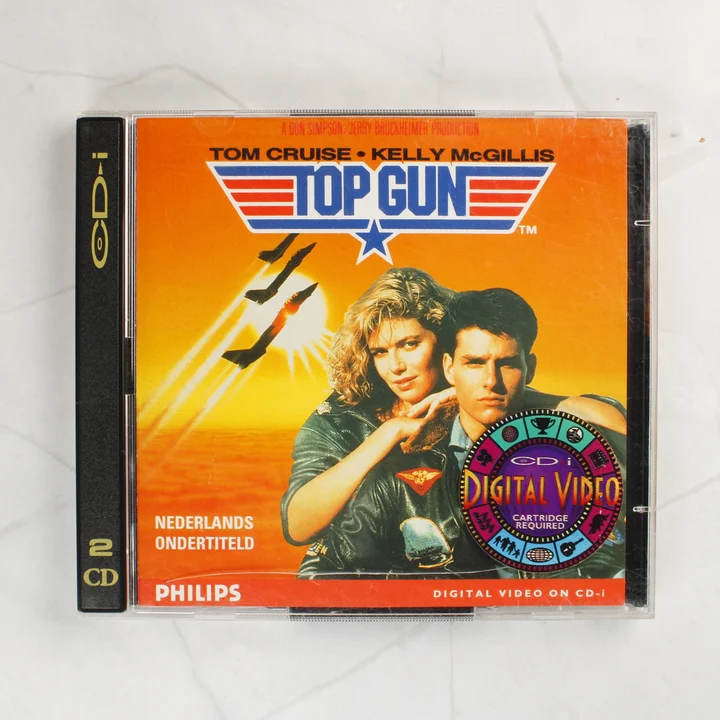 Top Gun CD-i film elülső borítója Tom Cruise és Kelly McGillis fotójával