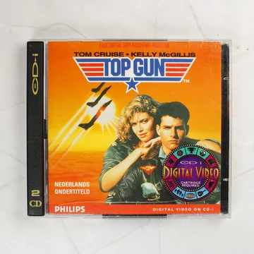 Top Gun CD-i film elülső borítója Tom Cruise és Kelly McGillis fotójával
