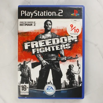 Freedom Fighters PlayStation 2 játék tokjának előlapja