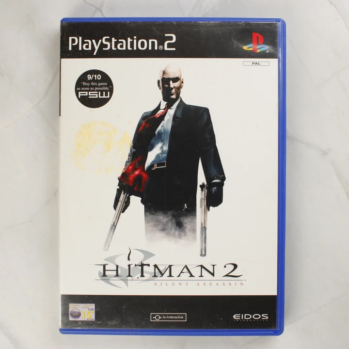 Hitman 2 Silent Assassin PS2 borító Hitman 2: Silent Assassin PlayStation 2 játék tokjának előlapja