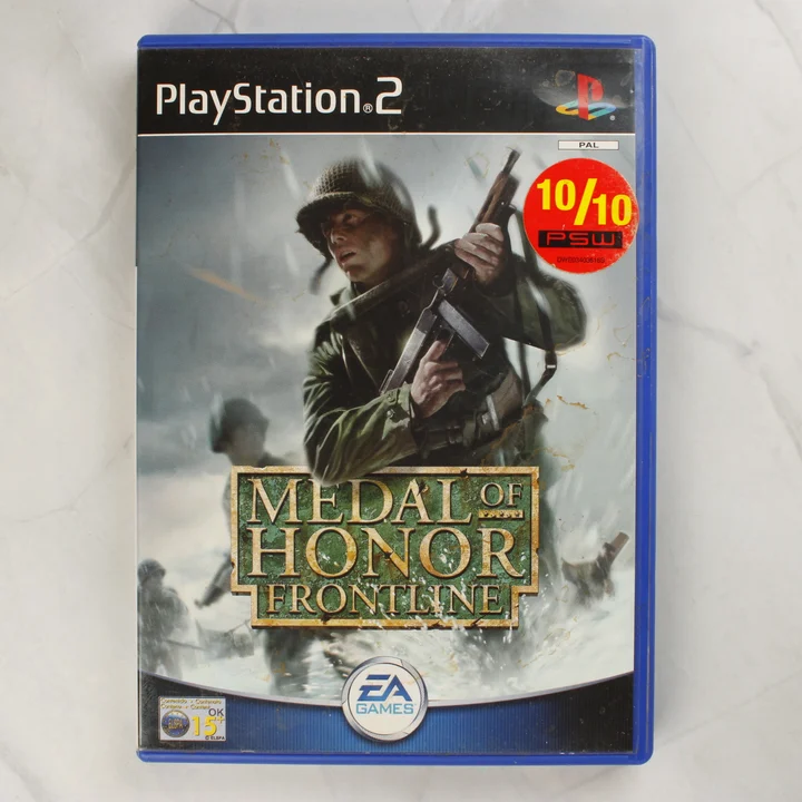 Medal of Honor Frontline PS2 előlap Medal of Honor Frontline PlayStation 2 játék tokjának előlapja
