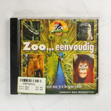 A Zoo... eenvoudig dierenencyclopedie CD-i szoftver előlapja műanyag tokban