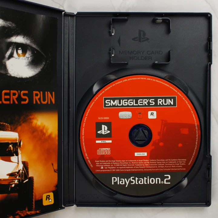 Smuggler's Run PlayStation 2 nyitott tok és lemez