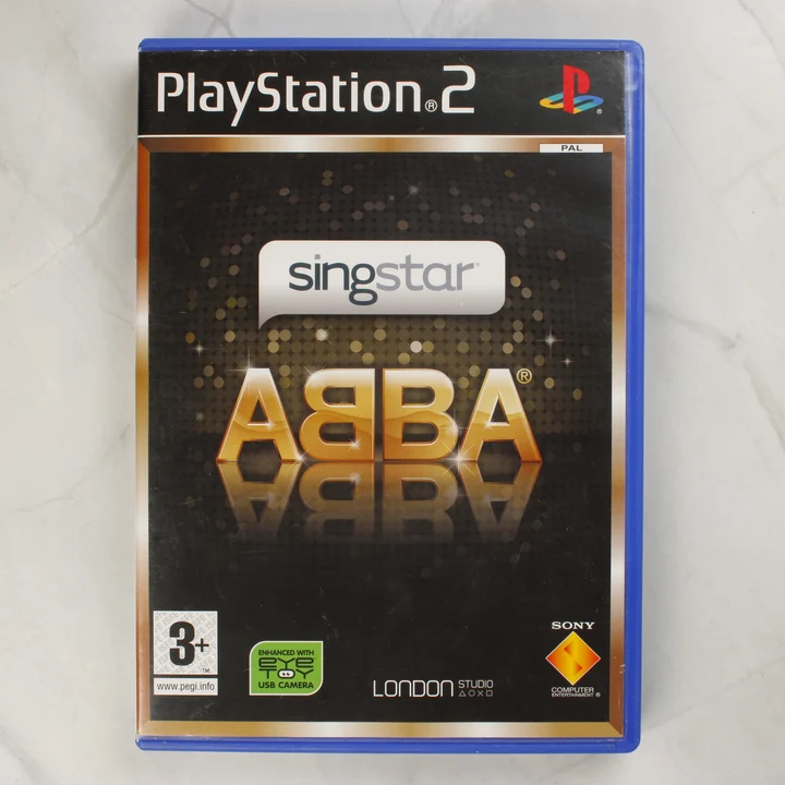 SingStar ABBA PlayStation 2 játék előlapi borítója