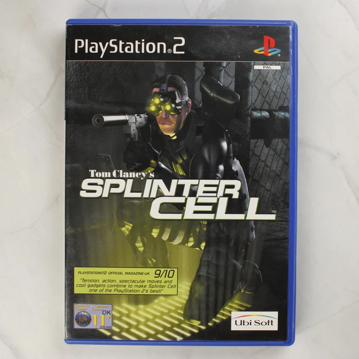 Splinter Cell PS2 előlap Tom Clancy's Splinter Cell PlayStation 2 játék borítója