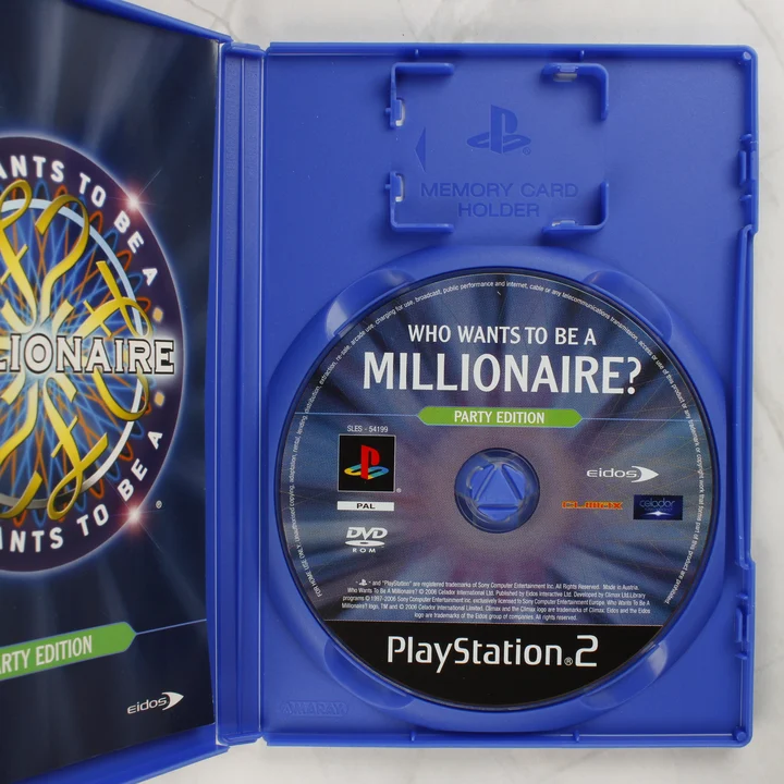 Who Wants To Be A Millionaire? Party Edition PS2 lemez Who Wants To Be A Millionaire? Party Edition PS2 lemez a tokban