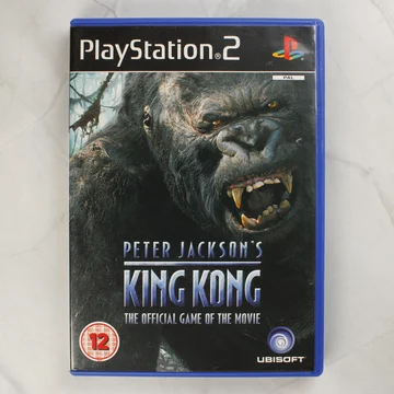Peter Jackson's King Kong PlayStation 2 játék tokjának előlapja