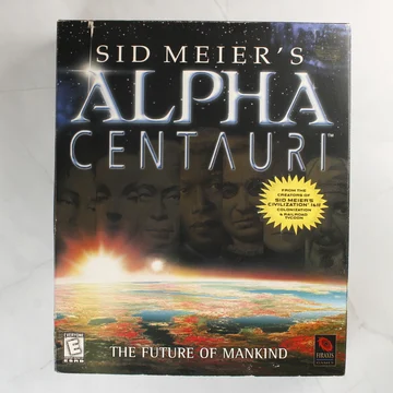 Sid Meier's Alpha Centauri nagydobozos PC játék elölnézete