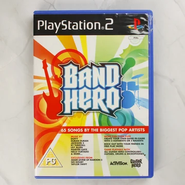 Band Hero PlayStation 2 játék elülső borítója