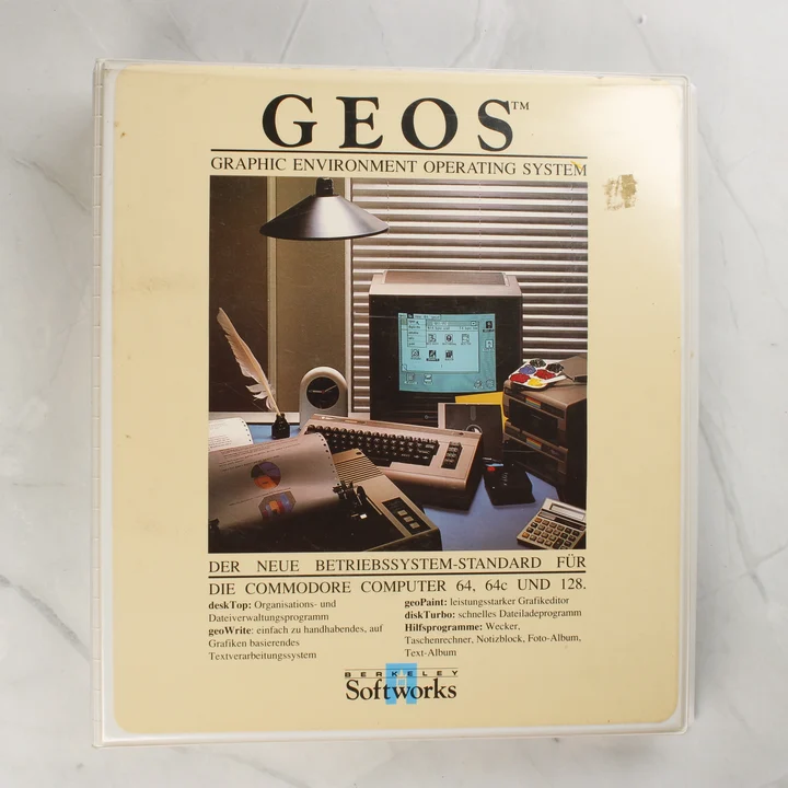 GEOS operációs rendszer Commodore 64-hez gyűrűs mappában