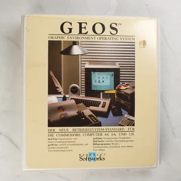GEOS operációs rendszer Commodore 64-hez gyűrűs mappában