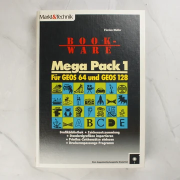 A Mega Pack 1 szoftvercsomag elülső borítója színes ikonokkal