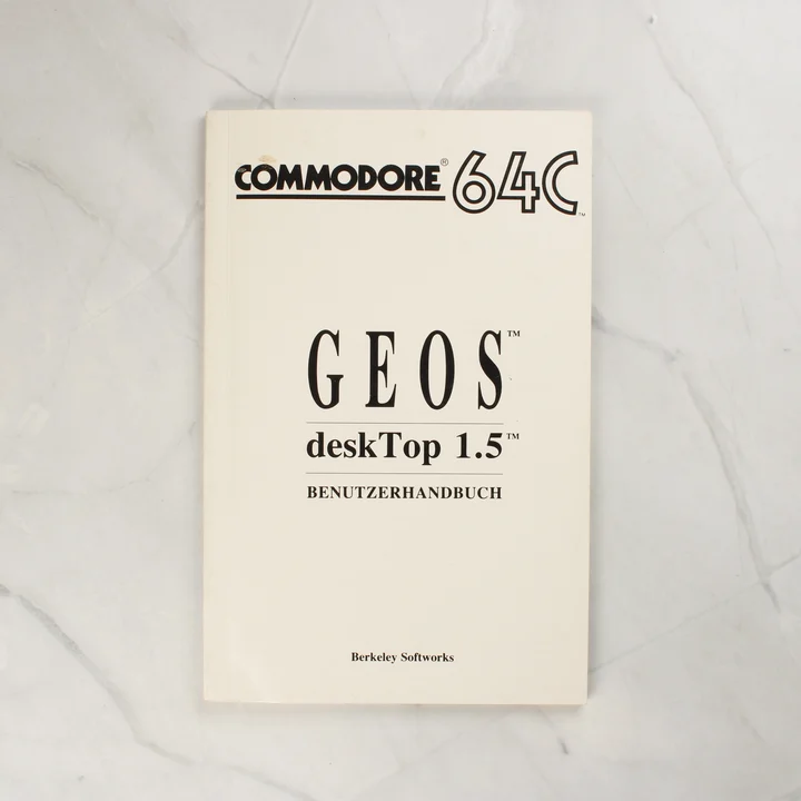GEOS deskTop 1.5 német nyelvű felhasználói kézikönyv Commodore 64C-hez