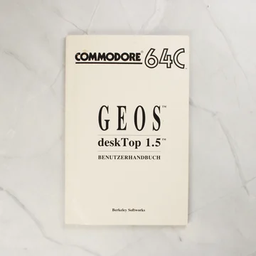 GEOS deskTop 1.5 német nyelvű felhasználói kézikönyv Commodore 64C-hez