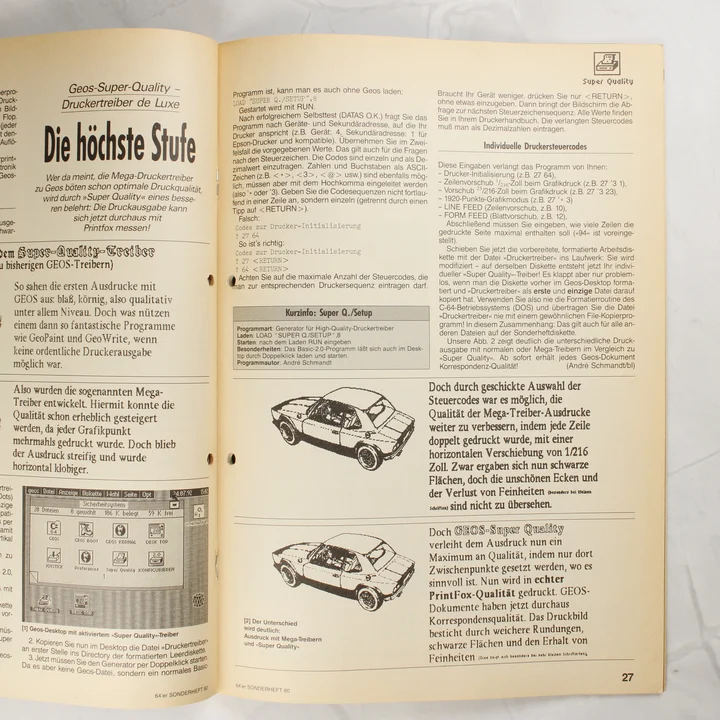 Magazin cikk részlet A magazin nyitott oldala illusztrációkkal