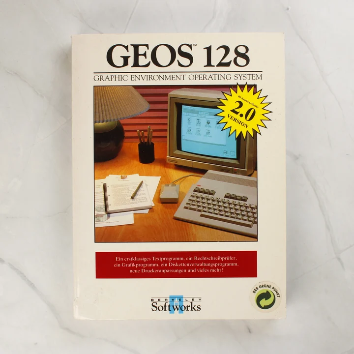 GEOS 128 2.0 szoftver dobozának eleje