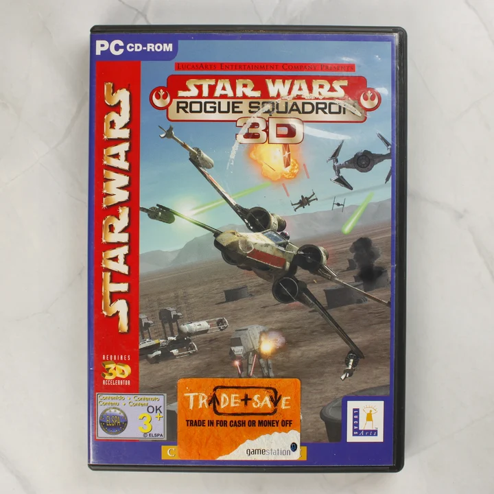 Star Wars Rogue Squadron 3D PC játék tokjának előlapja