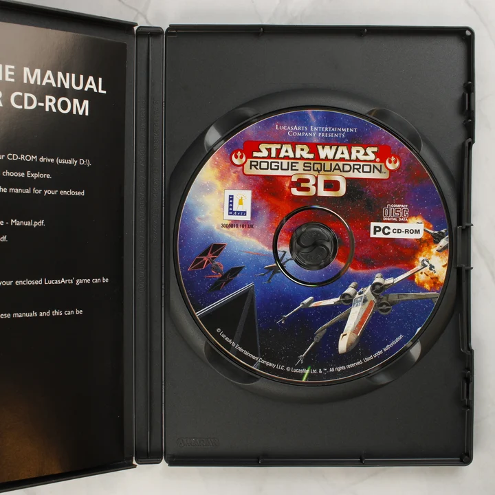 Star Wars Rogue Squadron 3D nyitott tok a CD-vel