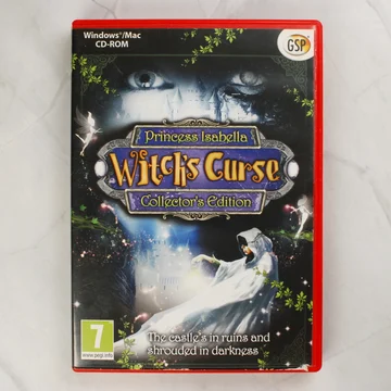 Princess Isabella: Witch's Curse Collector's Edition videójáték előlapi borítója piros tokban.