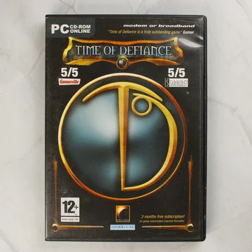 A Time of Defiance PC játék előlapja normál CD-tokban