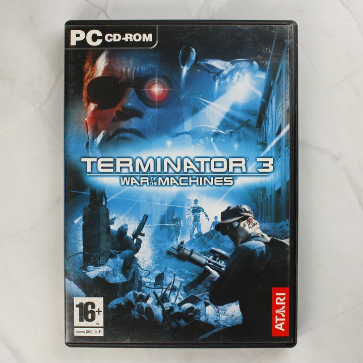 Terminator 3 PC játék borító Terminator 3: War of the Machines PC játék előlapja
