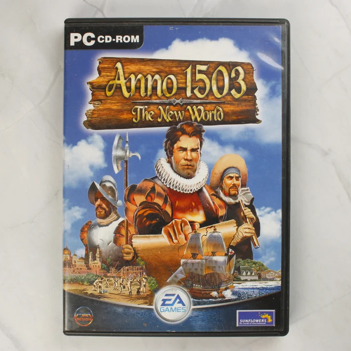 Anno 1503 PC borító Az Anno 1503: The New World PC játék első borítója