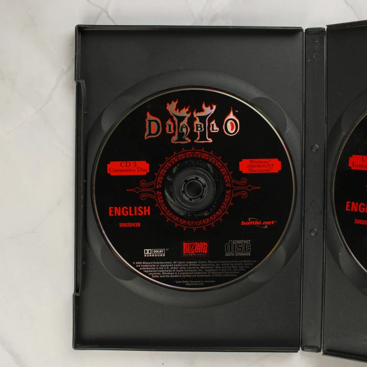 Diablo II CD 3 Diablo II harmadik telepítőlemez
